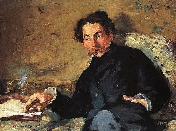 Édouard Manet, Stéphan Mallarmé, 1876, oil on canvas, 27.5 x 36cm (Musée d`Orsay)