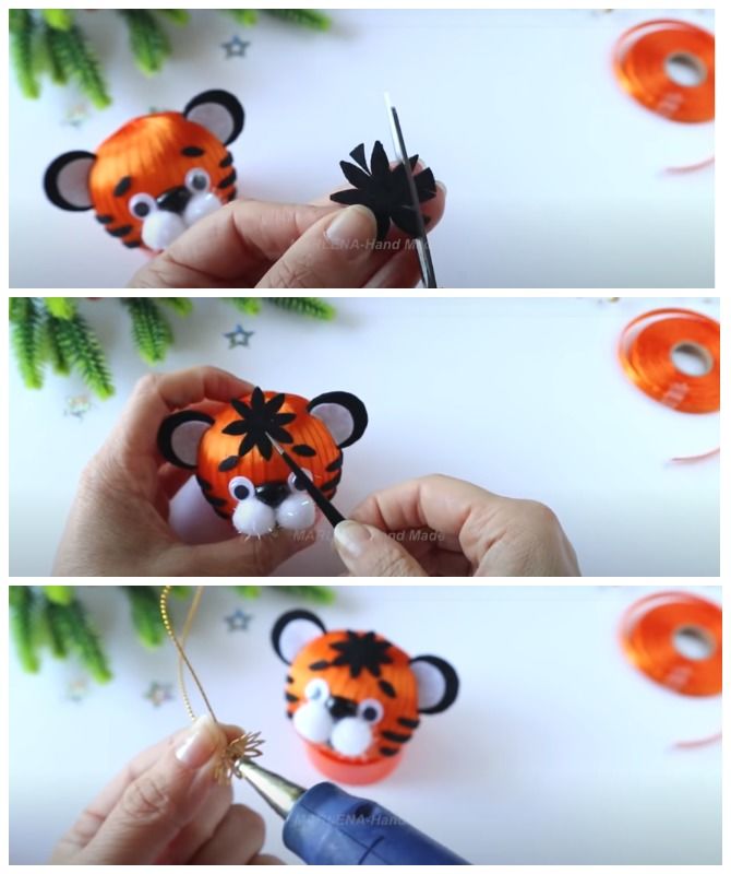 New Year's creativity: how to make a do-it-yourself tiger figurine 22