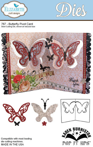 Butterfly Pivot Card (767)