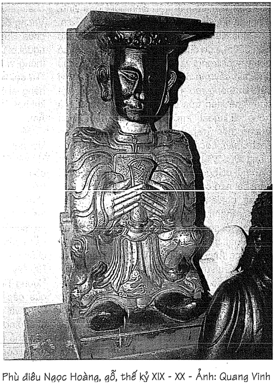 Phù điêu Ngọc Hoàng, gỗ, thế kỷ XIX -  XX