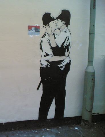 Banksy, Kissing Coppers, 2004