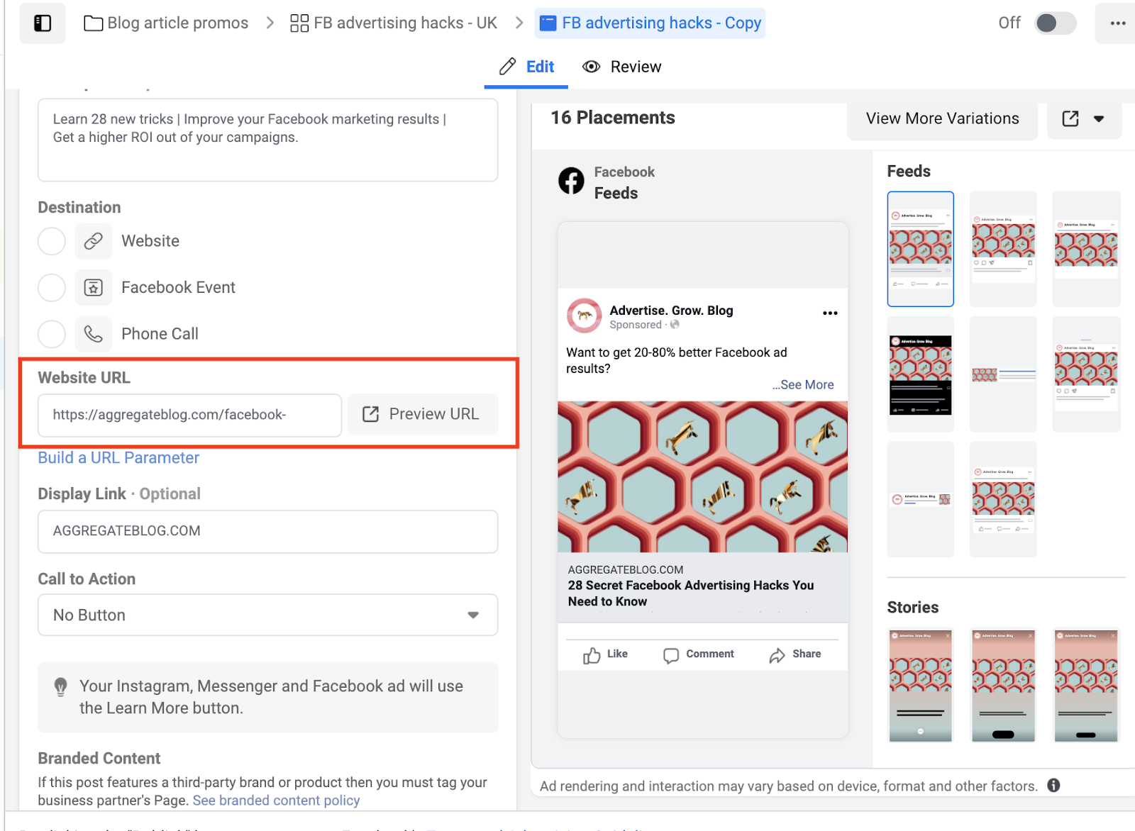 how to audit facebook ads