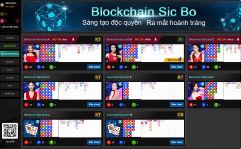 Blockchain Baccarat là game bài Baccarat Lucky88 được vận dụng công nghệ Blockchain lucky88