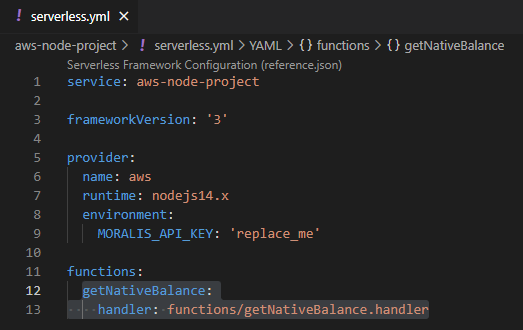 Adding handler function and name.