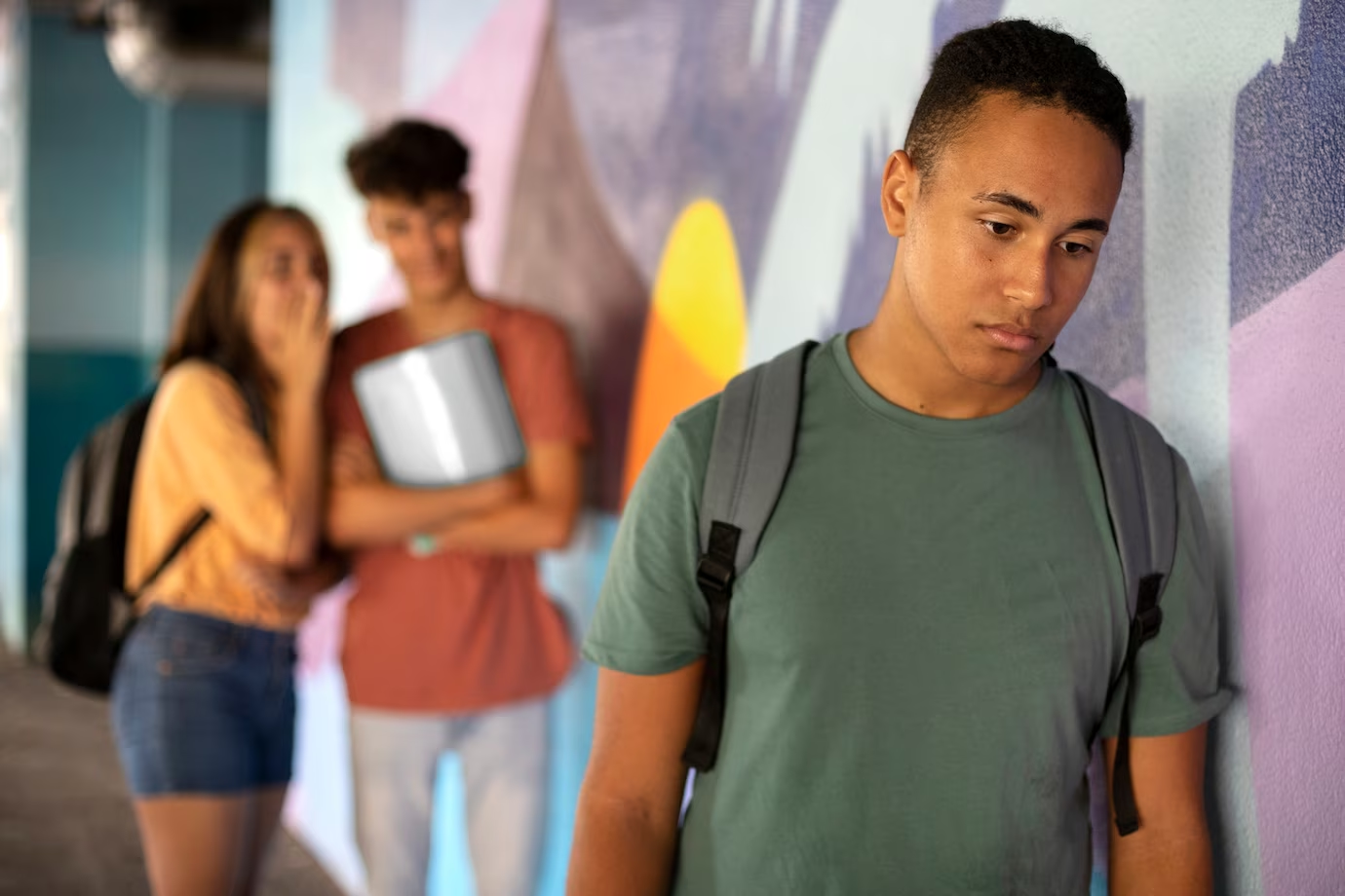 teen getting bullied by colleagues