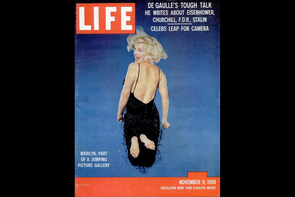 LIFE Magazine, November 9, 1959. Marilyn Monroe, photographed by Philippe Halsman.