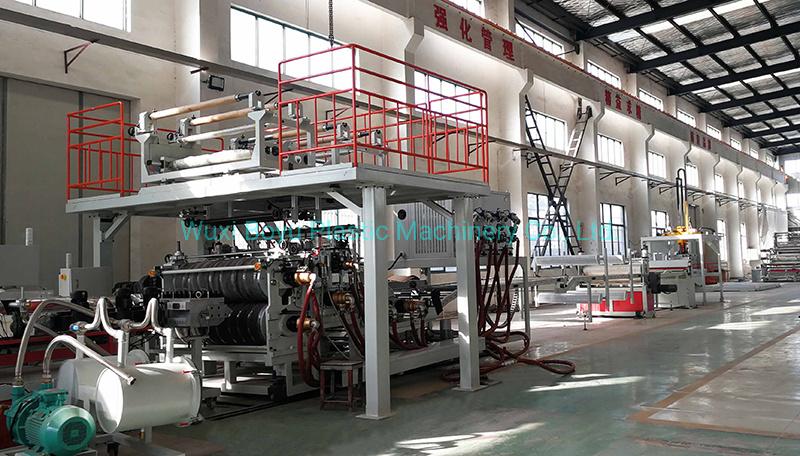 Spc-Resilient-Flooring-on-Line-Embossing-Single-Extrusion-Production-Line(19)