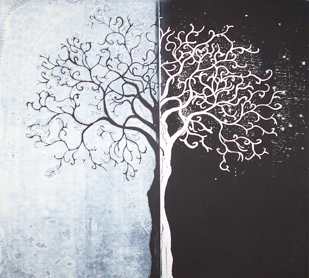 Image result for white tree art