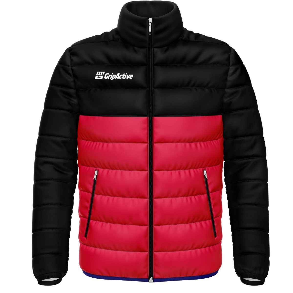 Grip Active Black And Red Colour Padded Jacket