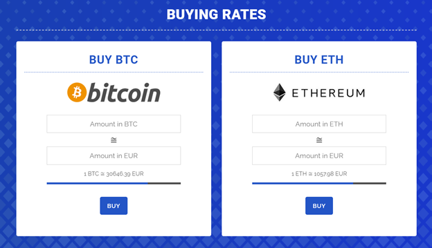 CoinJump buying rates