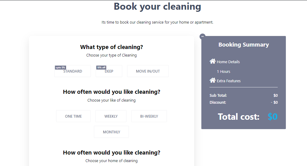 best cleaning service booking plugin 3