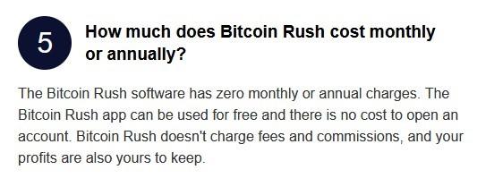 Null månedlig avgift for Bitcoin Rush