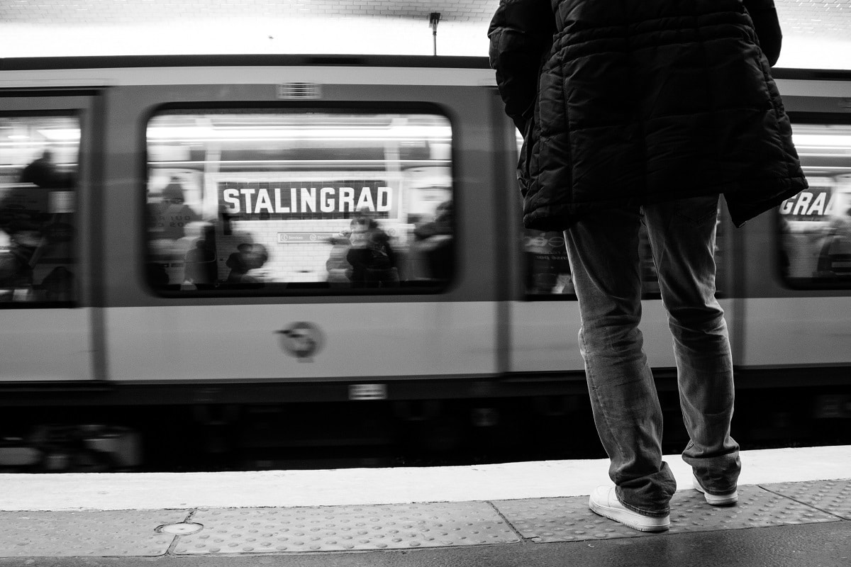 Black and White Subway Photos by Sébastien Durand