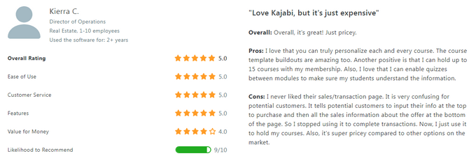 Kajabi positive review