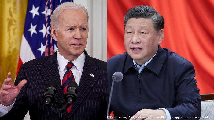 Bildkombo Biden Xi Jinping