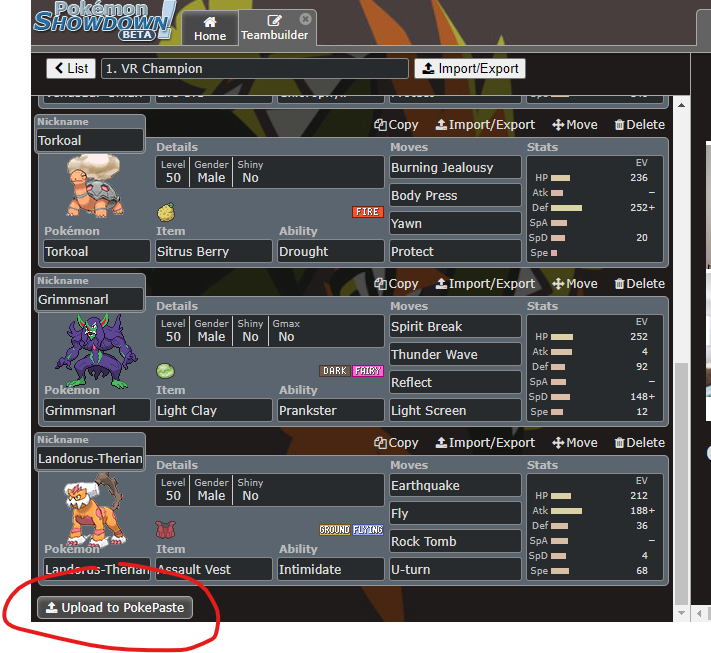Pokémon Showdown PokéPaste Pokémon Showdown PokéPaste