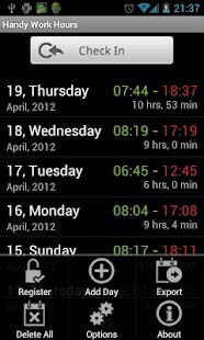 Download Handy Work Hours (full) apk