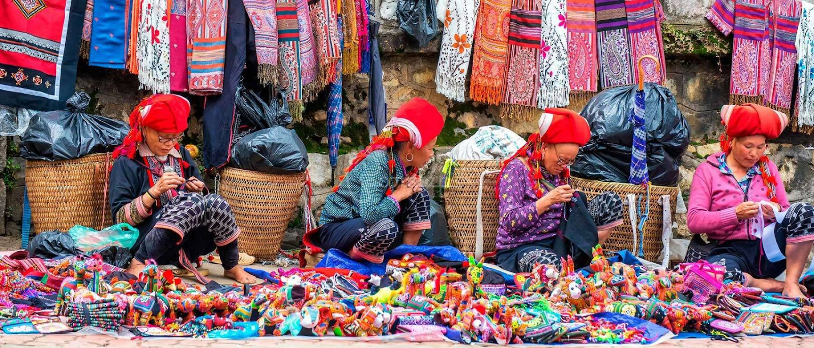 Sapa market in North Vietnam