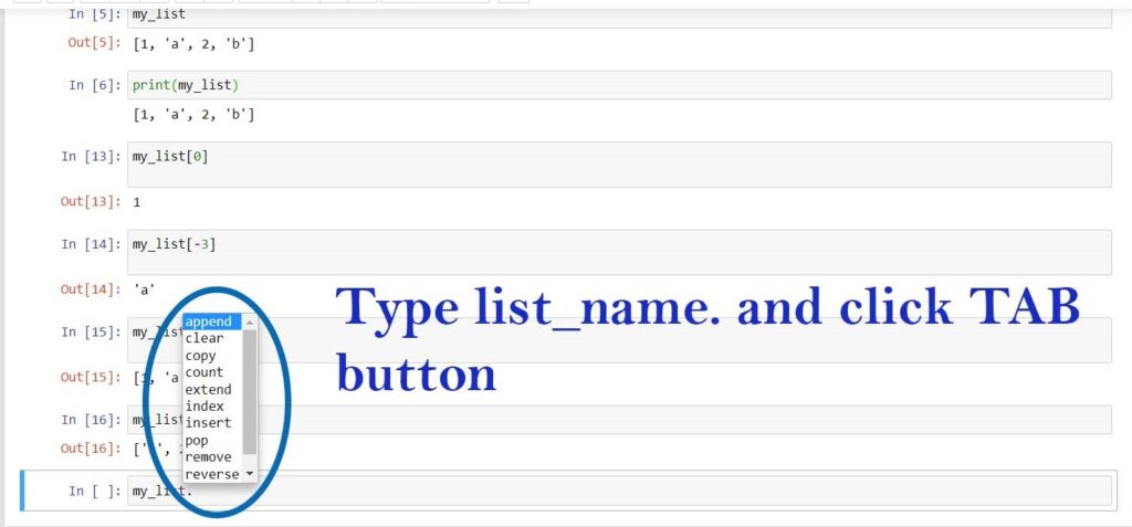 list