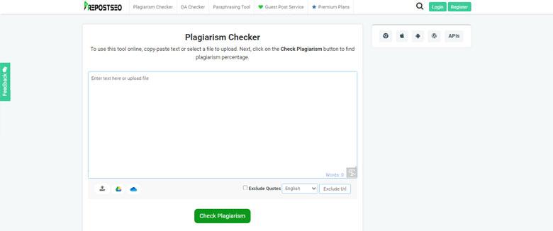 Prepostseo plagarism checker for checking plagarism of any article or written content