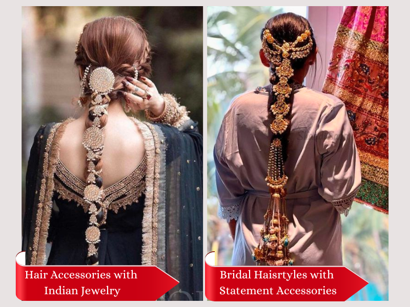Hair Accessories with Indian Jewelry, Bridal Hairstyles with Statement Accessories