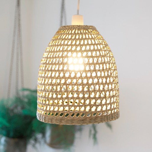 Seagrass lampshades