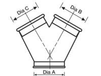 ductwork Y piece diagram