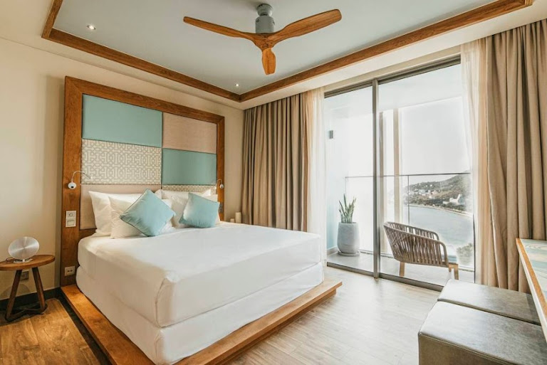 Một phòng ngủ ở Fusion Suites Vũng Tàu.