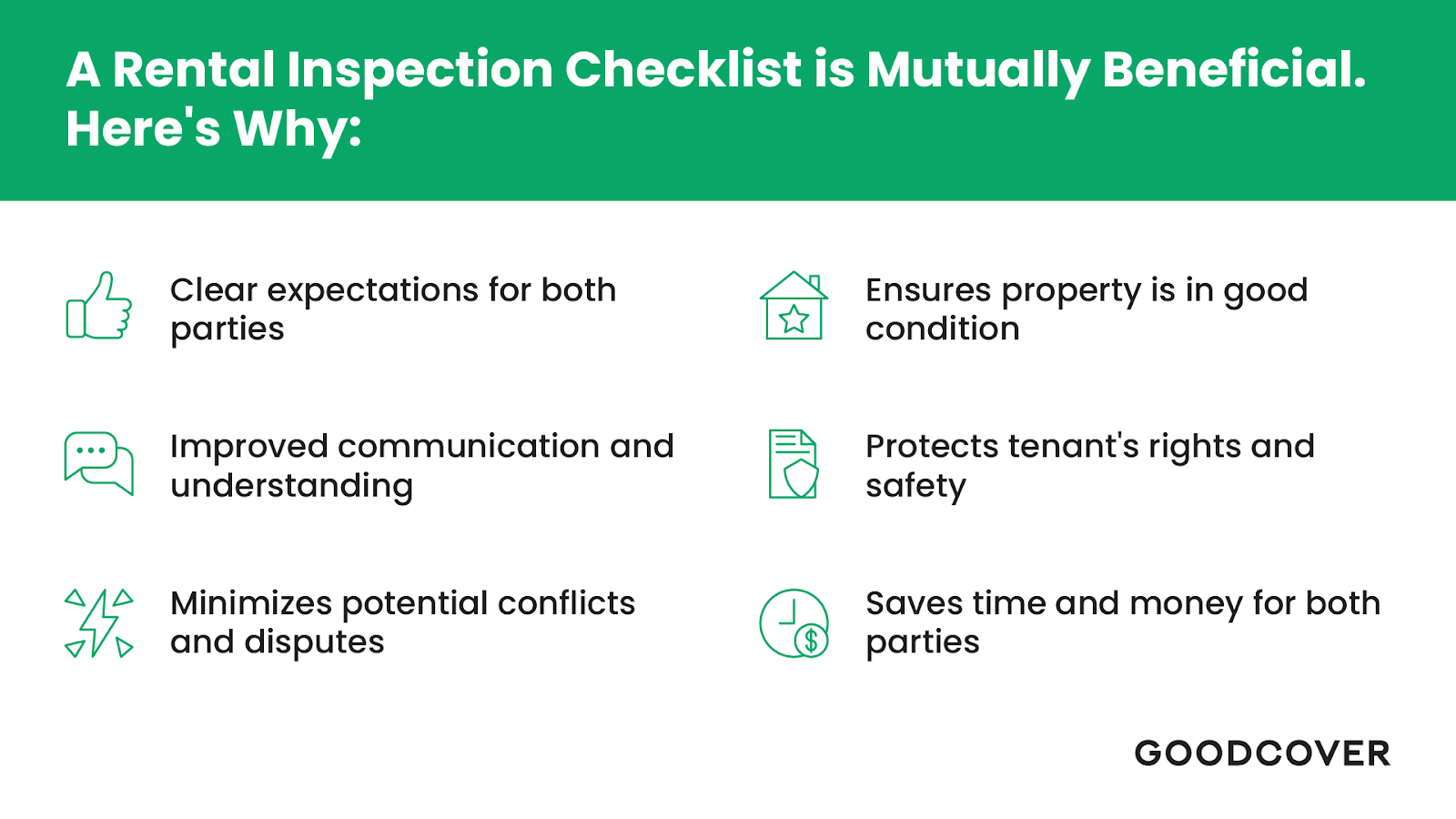 Remember that a rental inspection is mutually beneficial. 