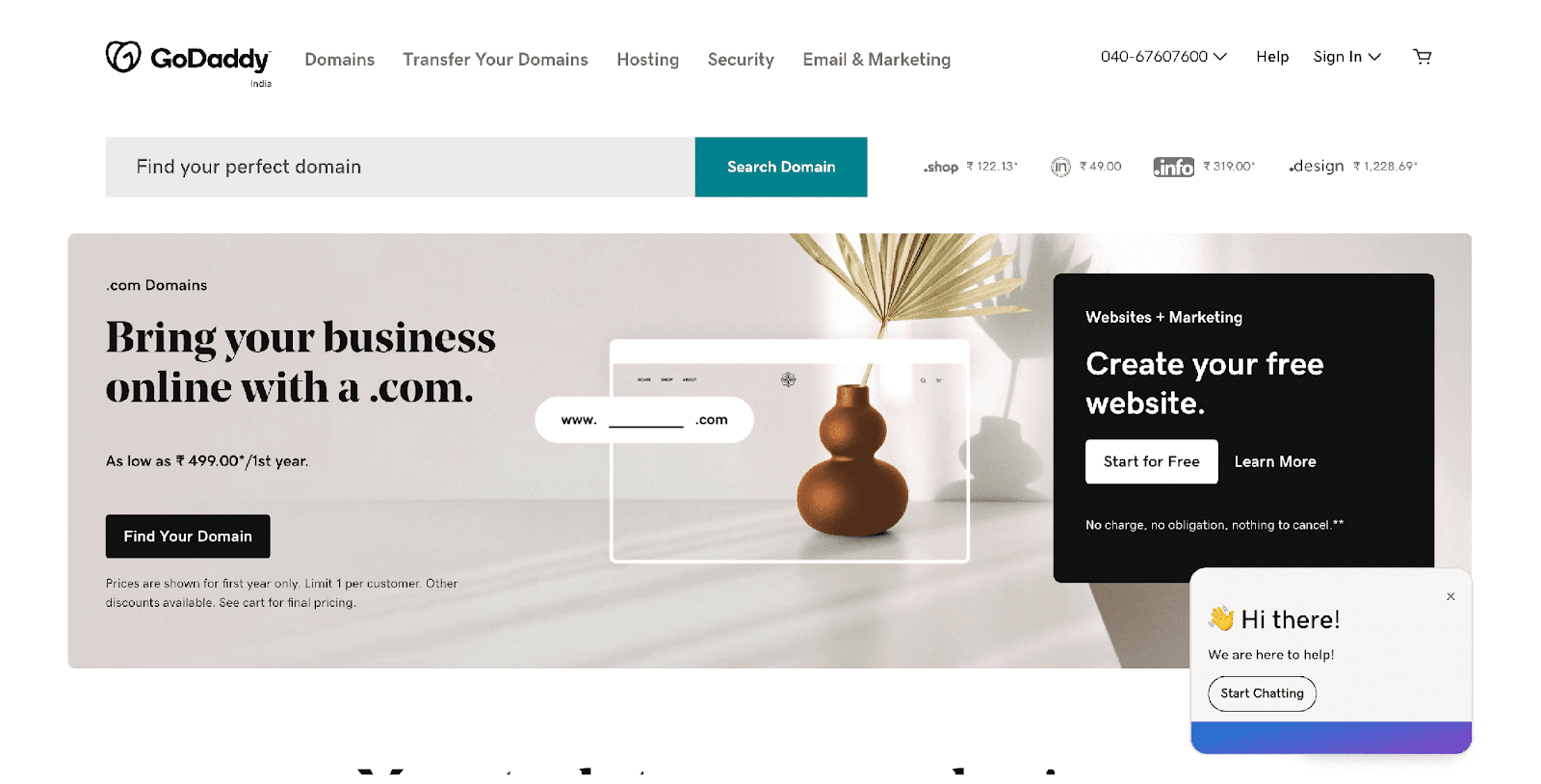 Ecommerce website builder