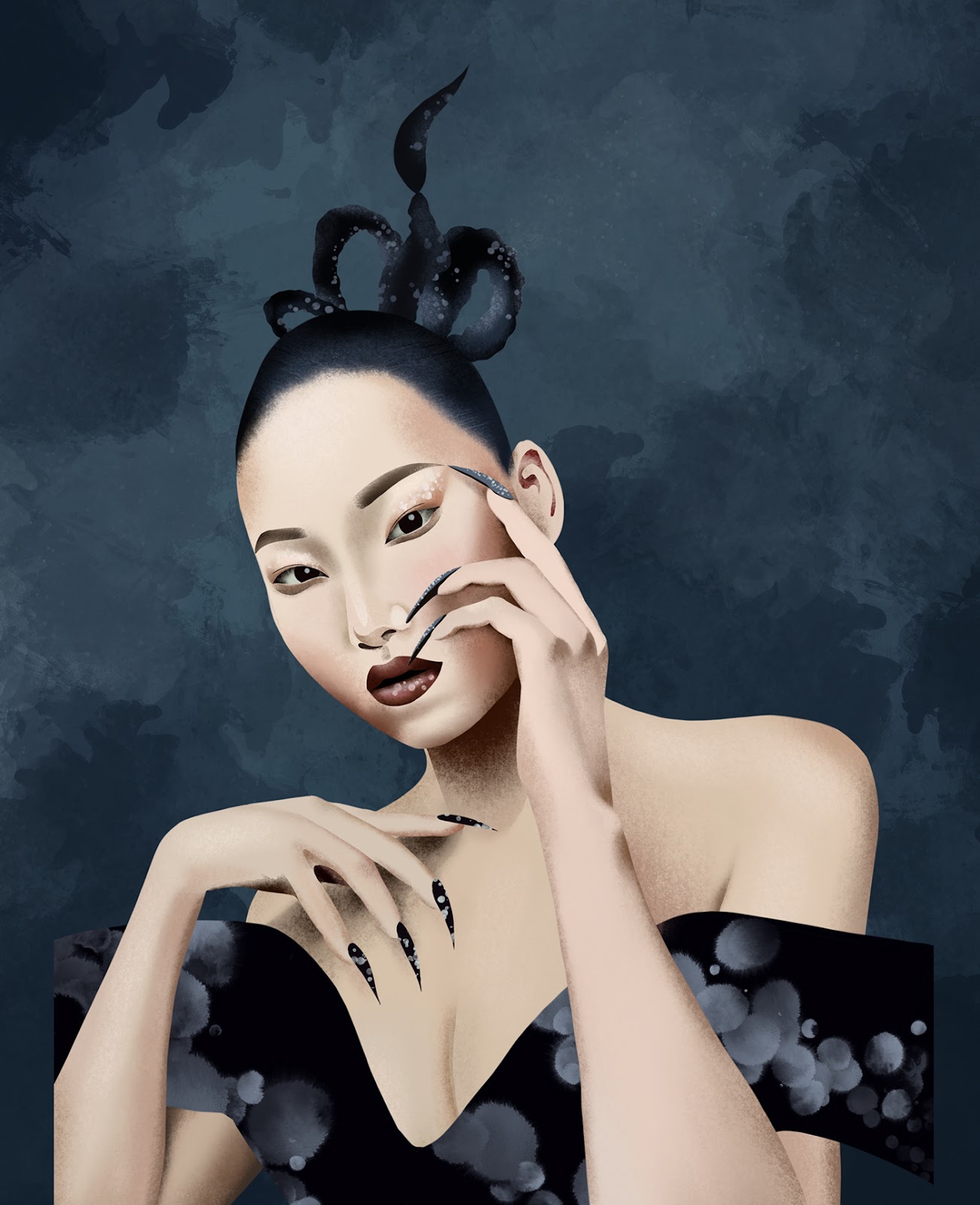 fashion illustration ILLUSTRATION  portrait