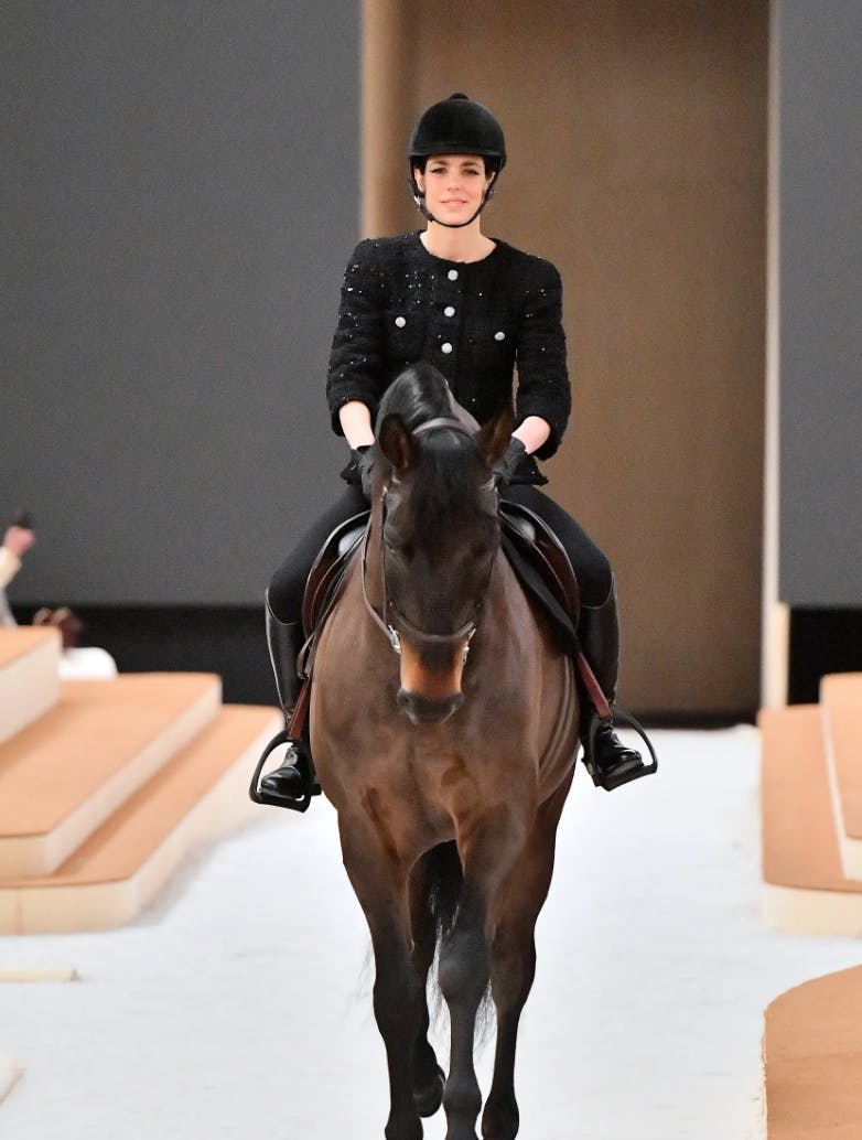 princess charlotte walking for chanel