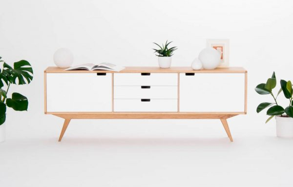 White And Wood TV Stand