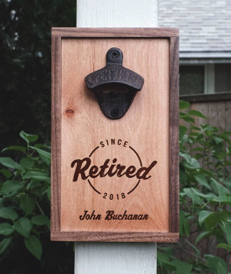 Retired gift sign