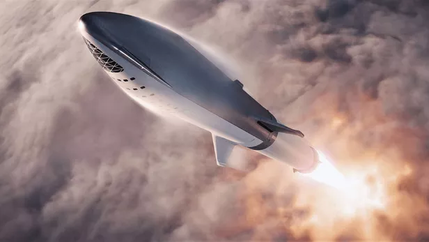 Visuel artistique du Starship de SpaceX