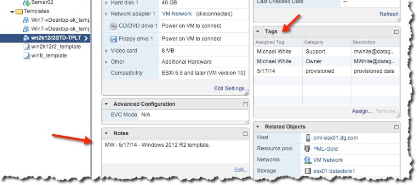 Notes and Tags Info