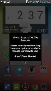 Download Vine to Snapchat *ROOT* apk