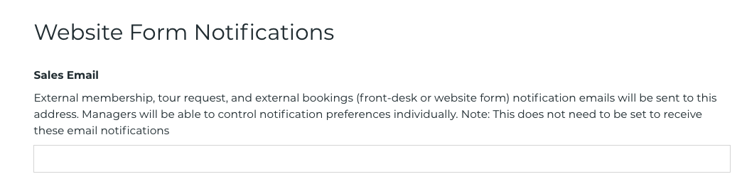 Configure the return email for external bookings of your coworking space