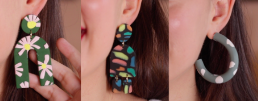 clay earrings