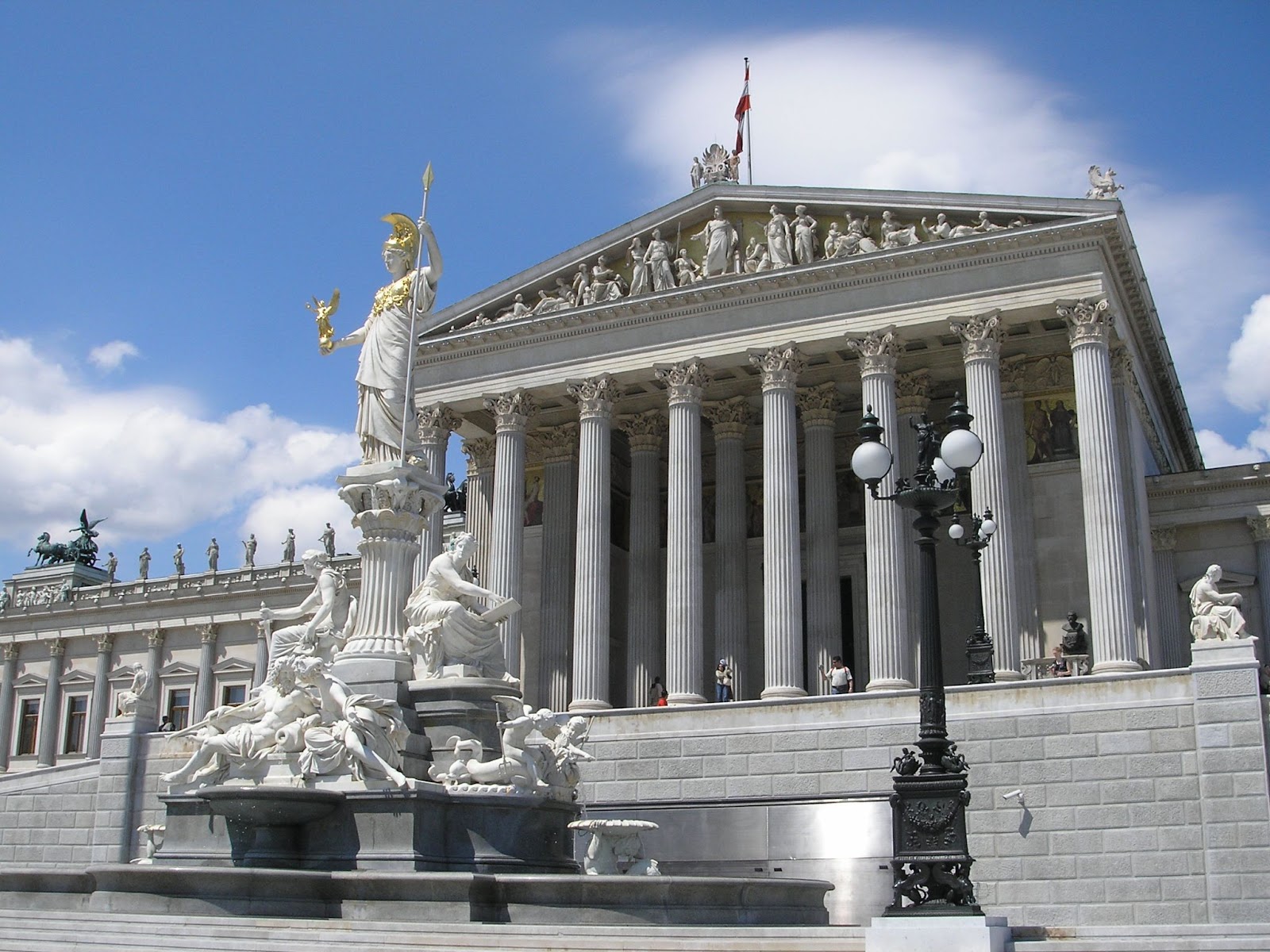 Austrian parliament in Vienna, Austria