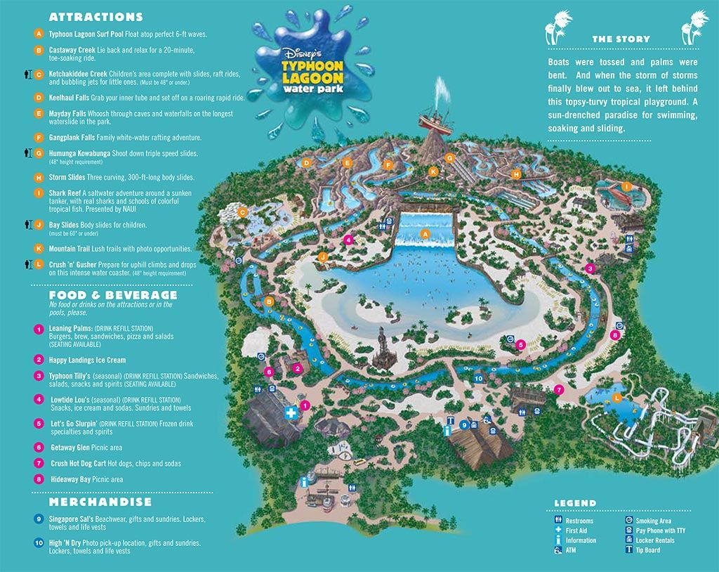 Typhoon lagoon map