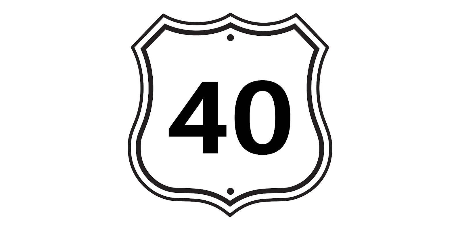 40 sign