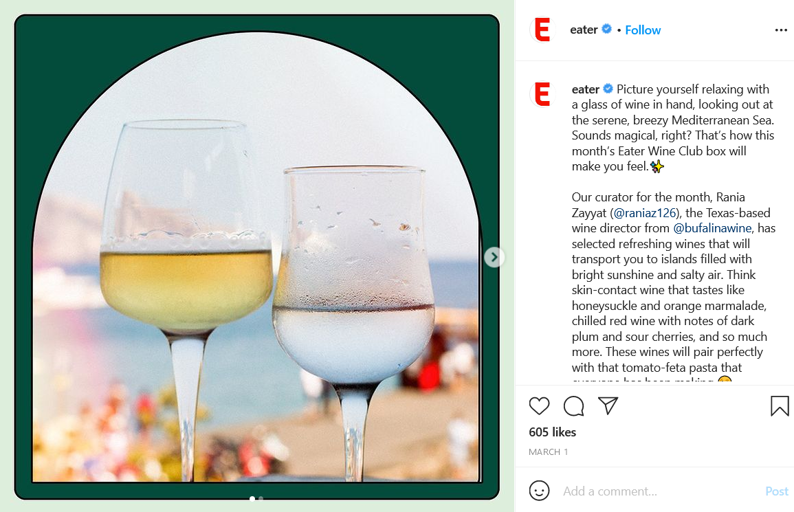 wine club subscription by Eater
