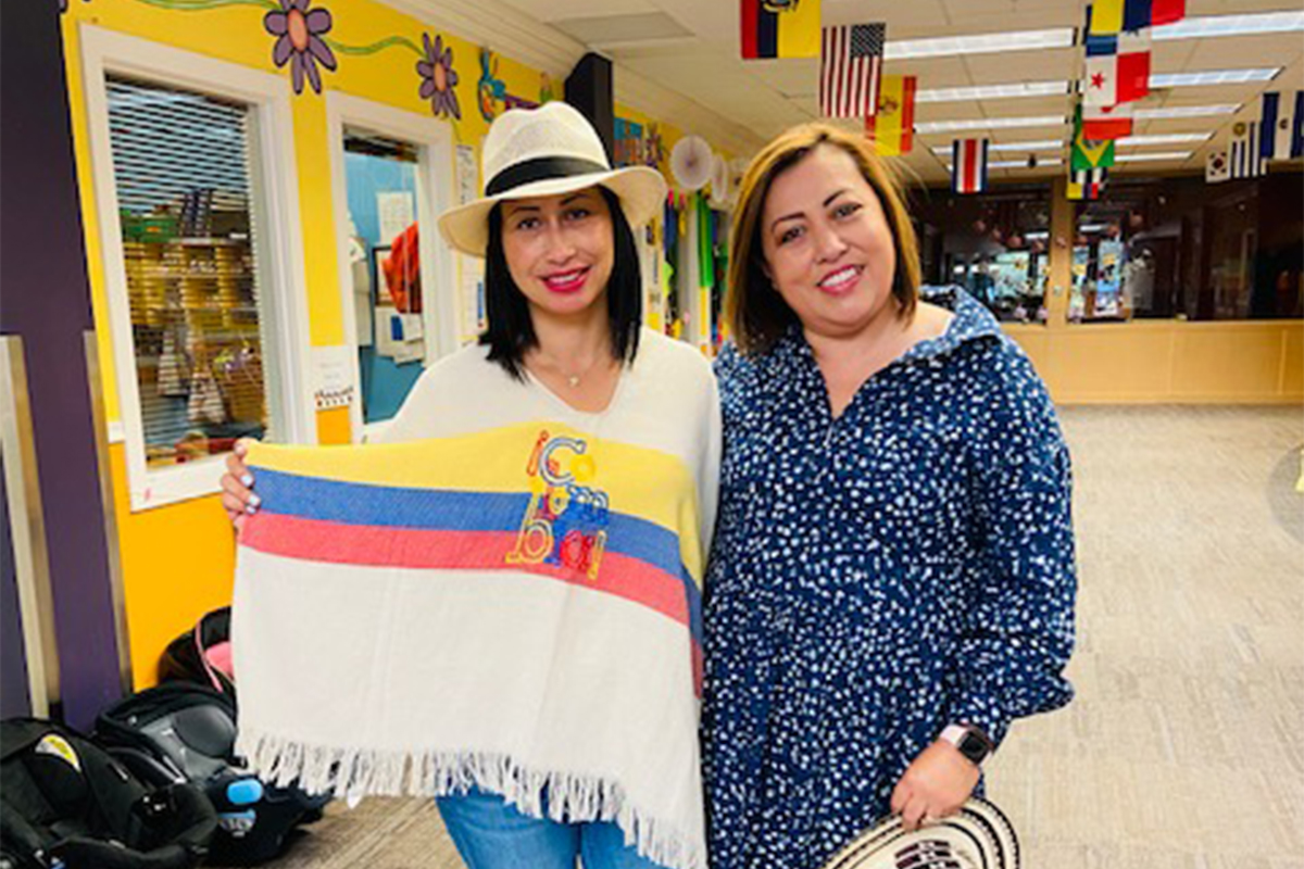 two of our staff teachers smiling from colombia