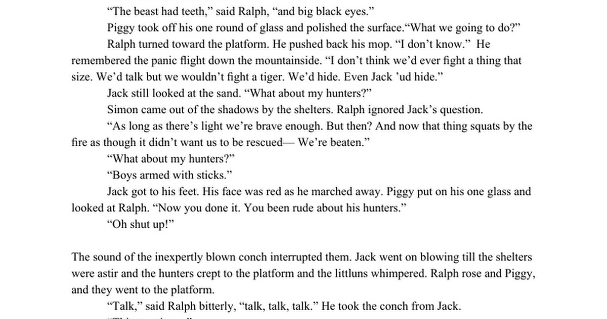 What Is The Importance Of Leadership In Lord Of The Flies