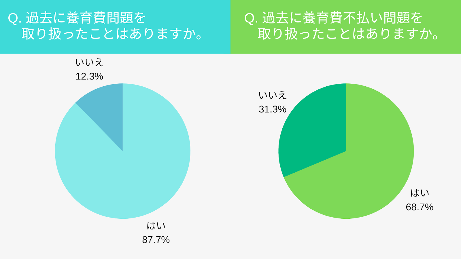 過去に養育費問題を取り扱ったことはありますか？
過去に養育費不払い問題を取り扱ったことはありますか？