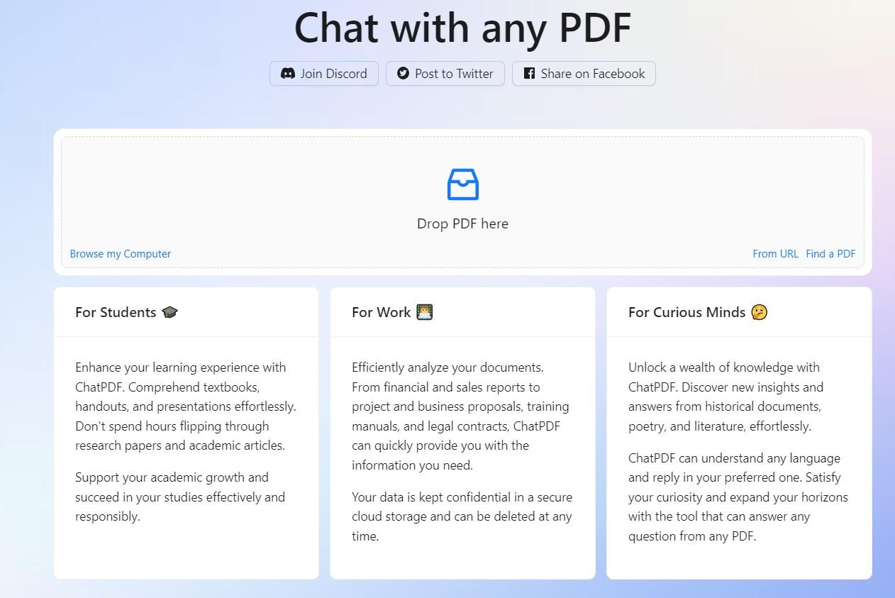 ChatDoc和ChatPDF：哪1個能提供更好的用戶體驗？