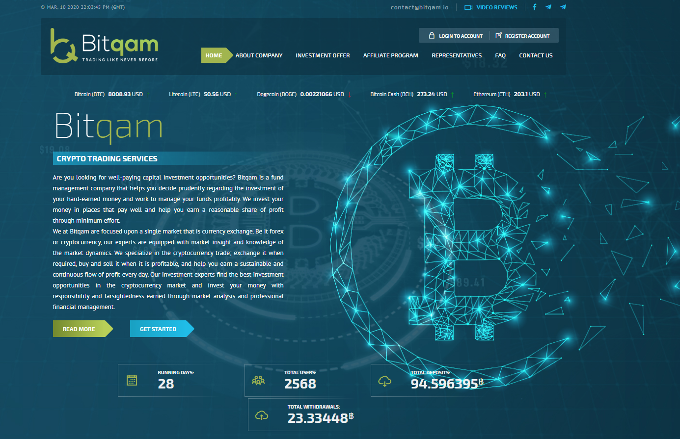 Хайп-проект Bitqam: обзор мошеннической онлайн-платформы