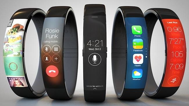 Band on the run ... A possible vision of the Apple iWatch.