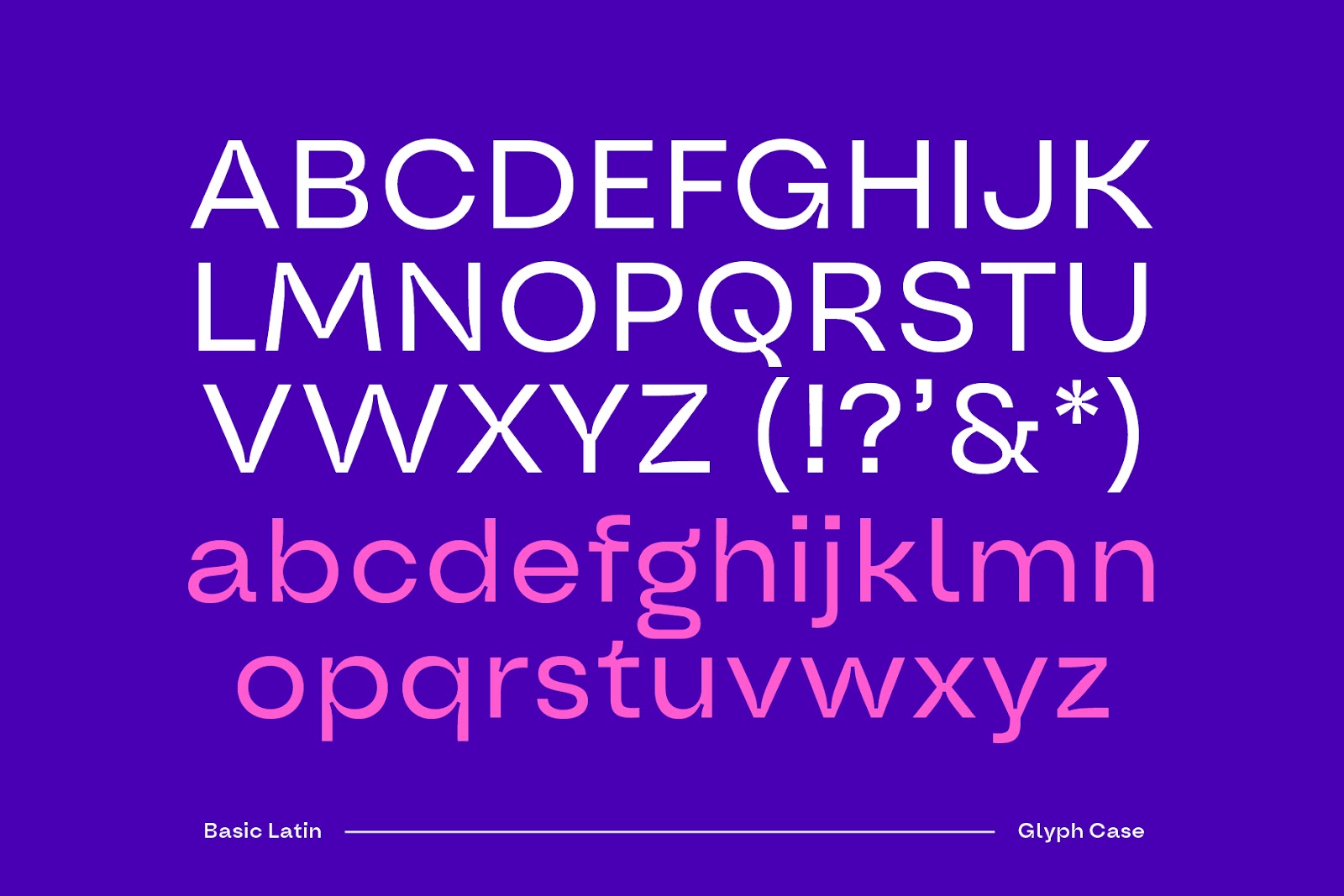 Typeface application details